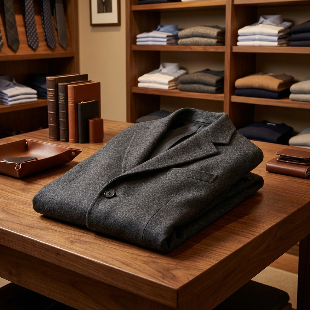 Heritage Wool Overcoat Marble