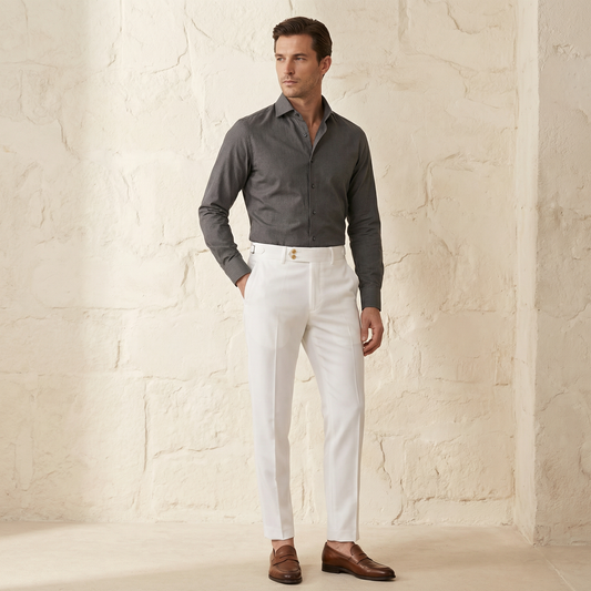 Florence Tailored Trousers Marble