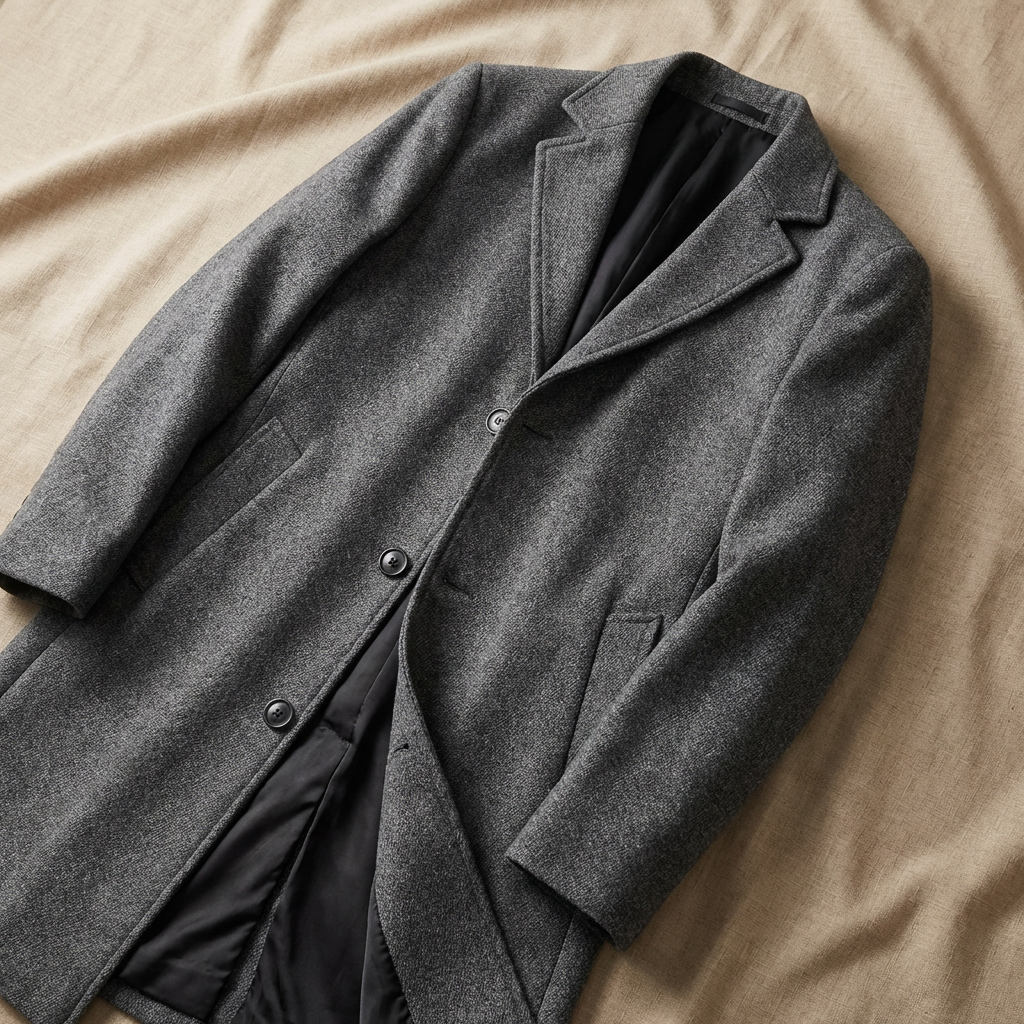 Oxford Wool Overcoat Marble