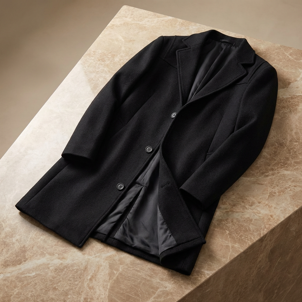 Oxford Wool Overcoat Marble