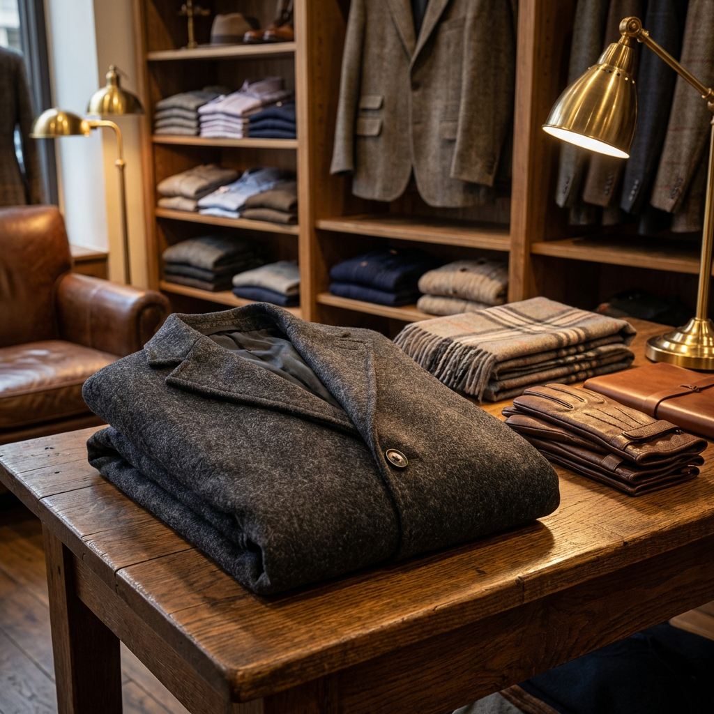 Oxford Wool Overcoat Marble
