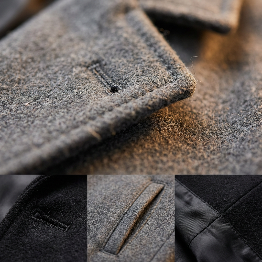 Oxford Wool Overcoat Marble