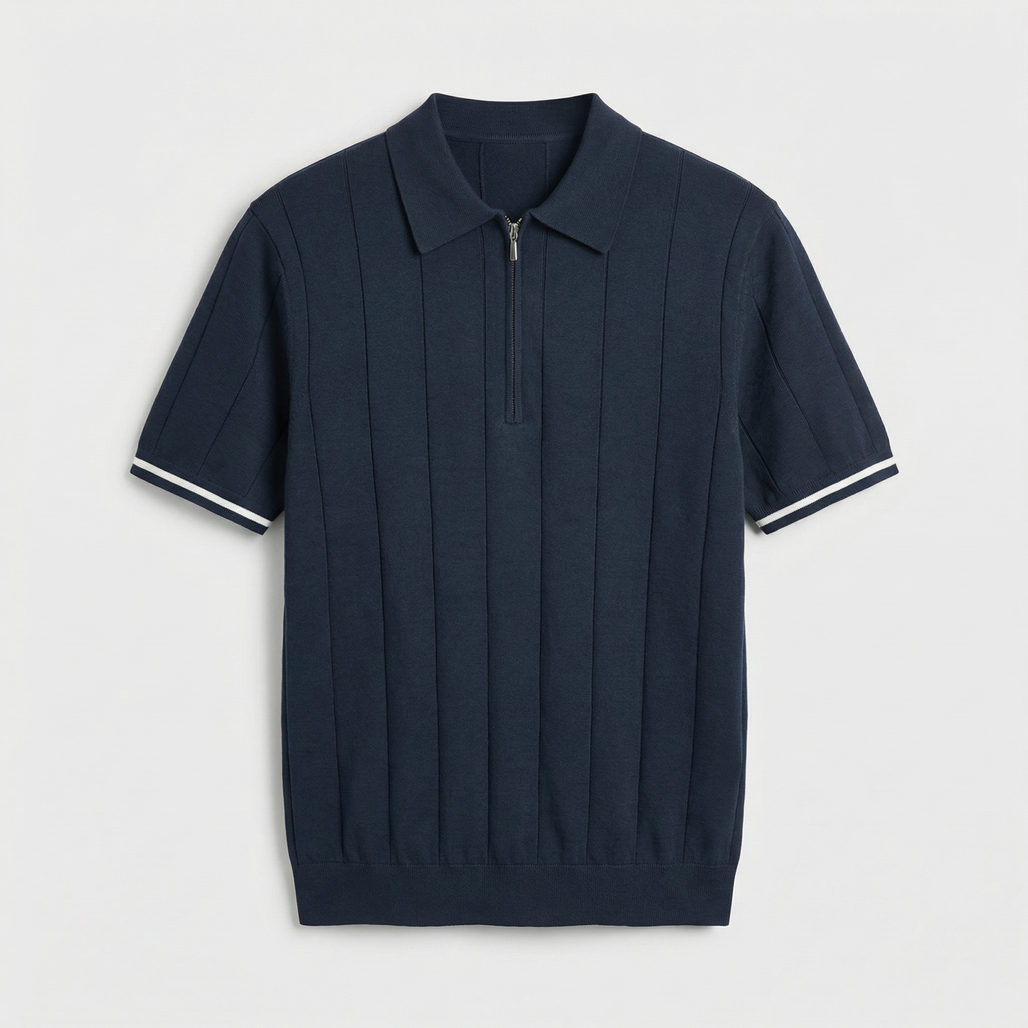 Capri Zip Polo Knit Marble