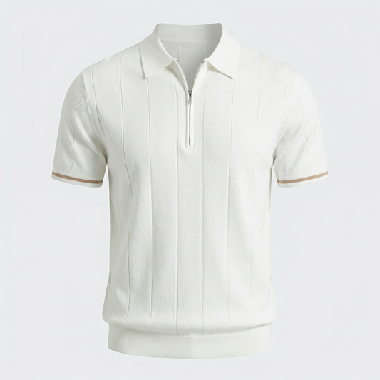 Capri Zip Polo Knit Marble