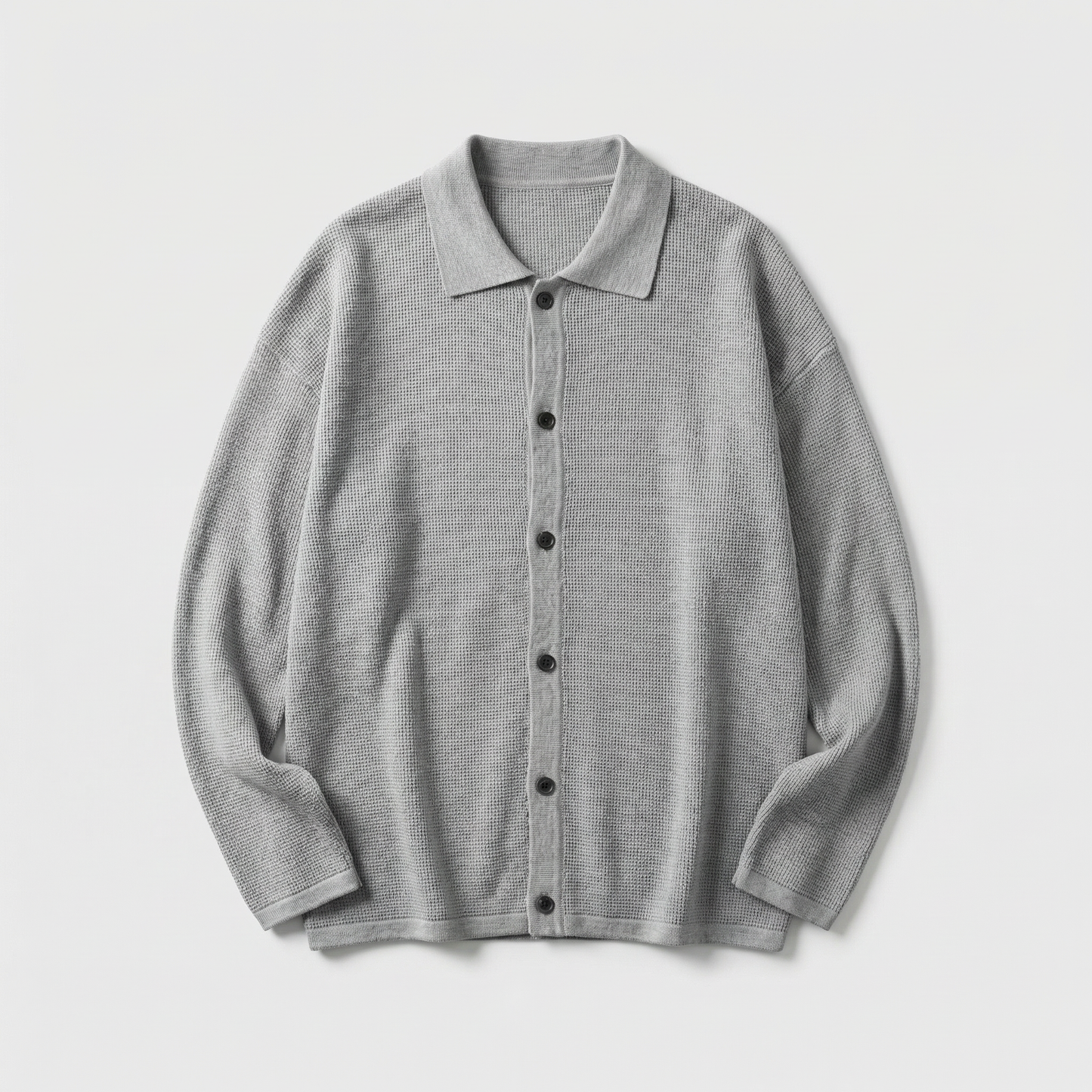Verona Knit Polo Cardigan Marble