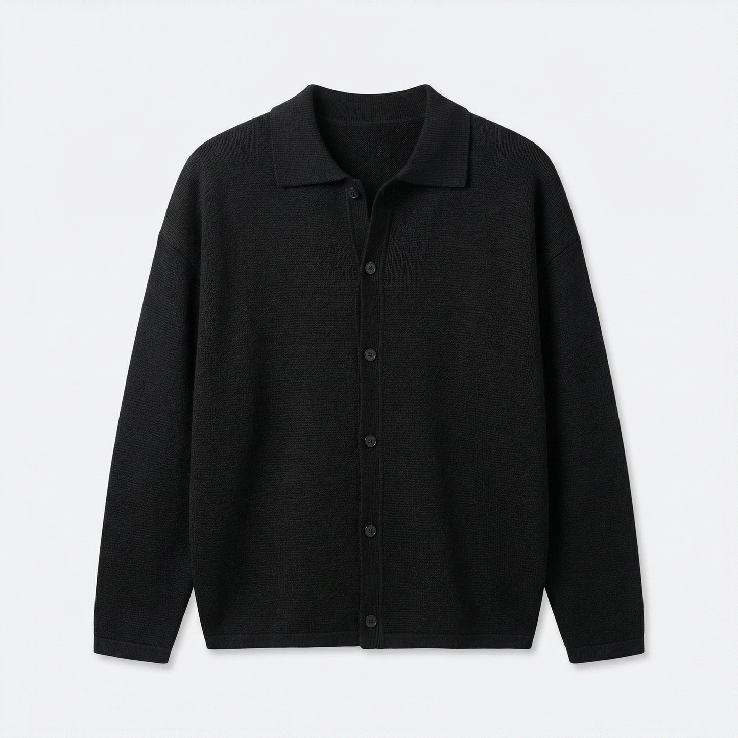 Verona Knit Polo Cardigan Marble