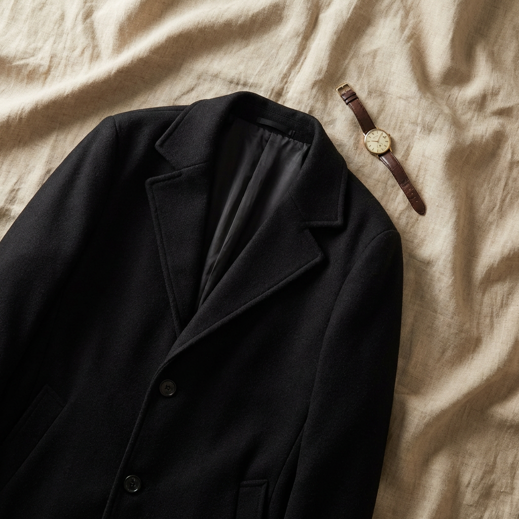 Oxford Wool Overcoat Marble