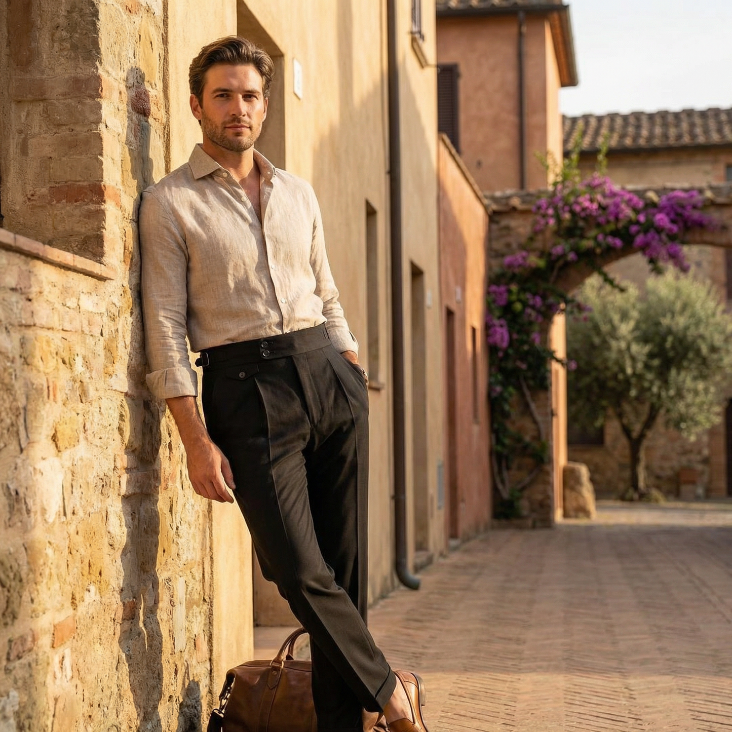 Florence Tailored Trousers Marble