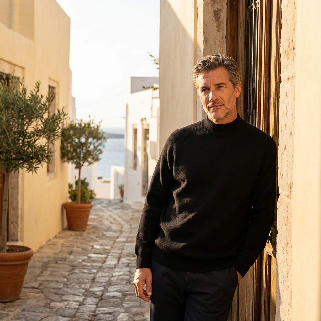 Merino Knit Sweater Marble