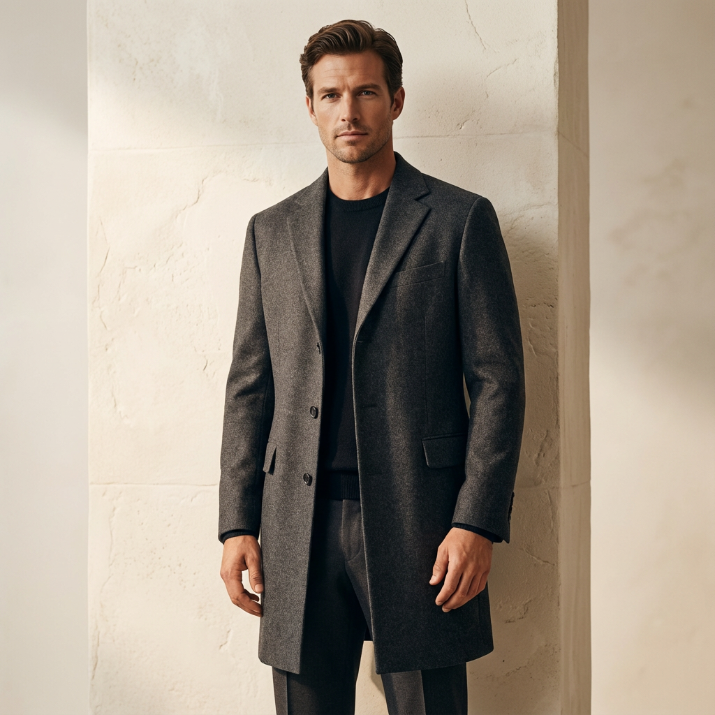 Heritage Wool Overcoat Marble