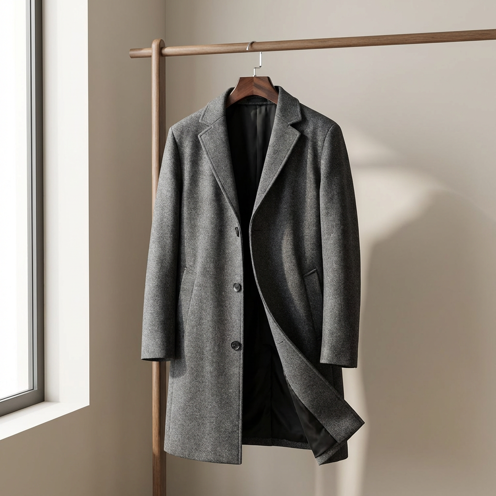 Oxford Wool Overcoat Marble