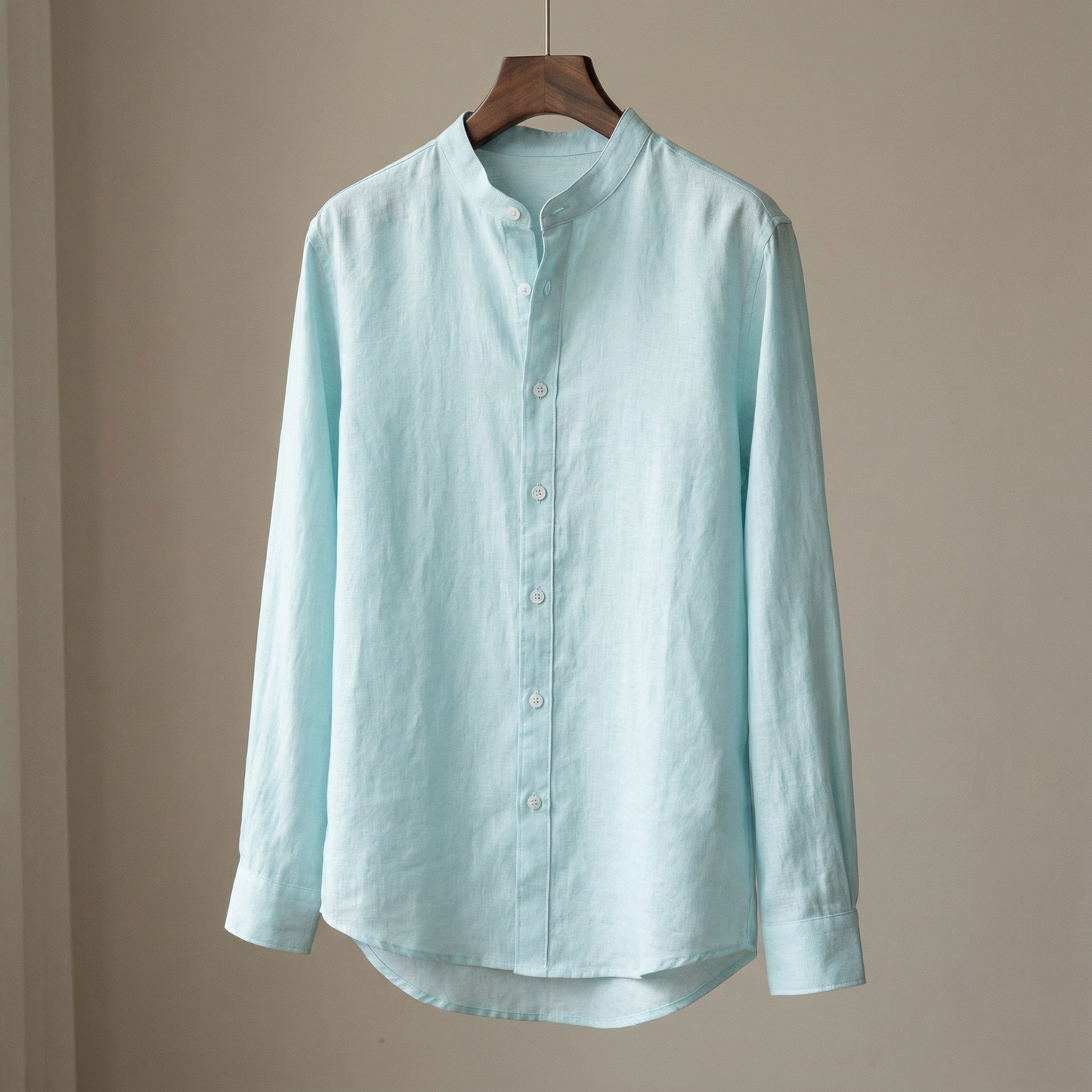 Linen Button Shirt Marble