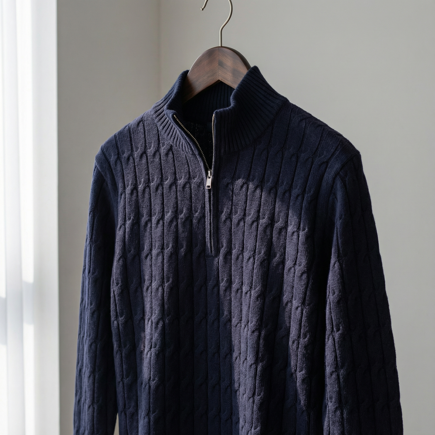 Zurich Zip Polo Knit Marble