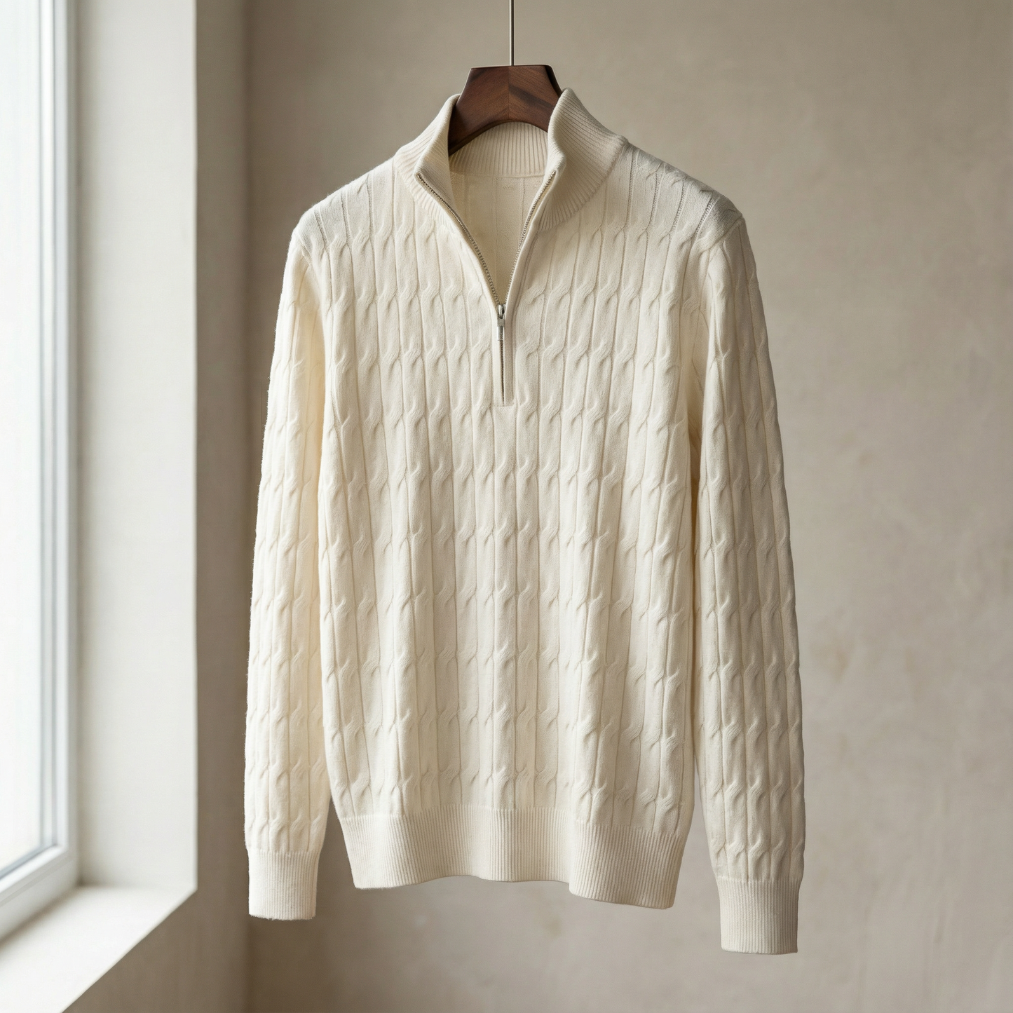 Zurich Zip Polo Knit Marble