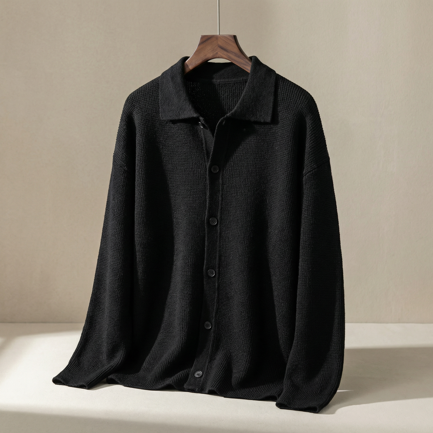 Verona Knit Polo Cardigan Marble