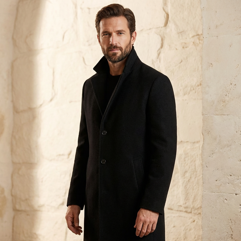 Oxford Wool Overcoat Marble