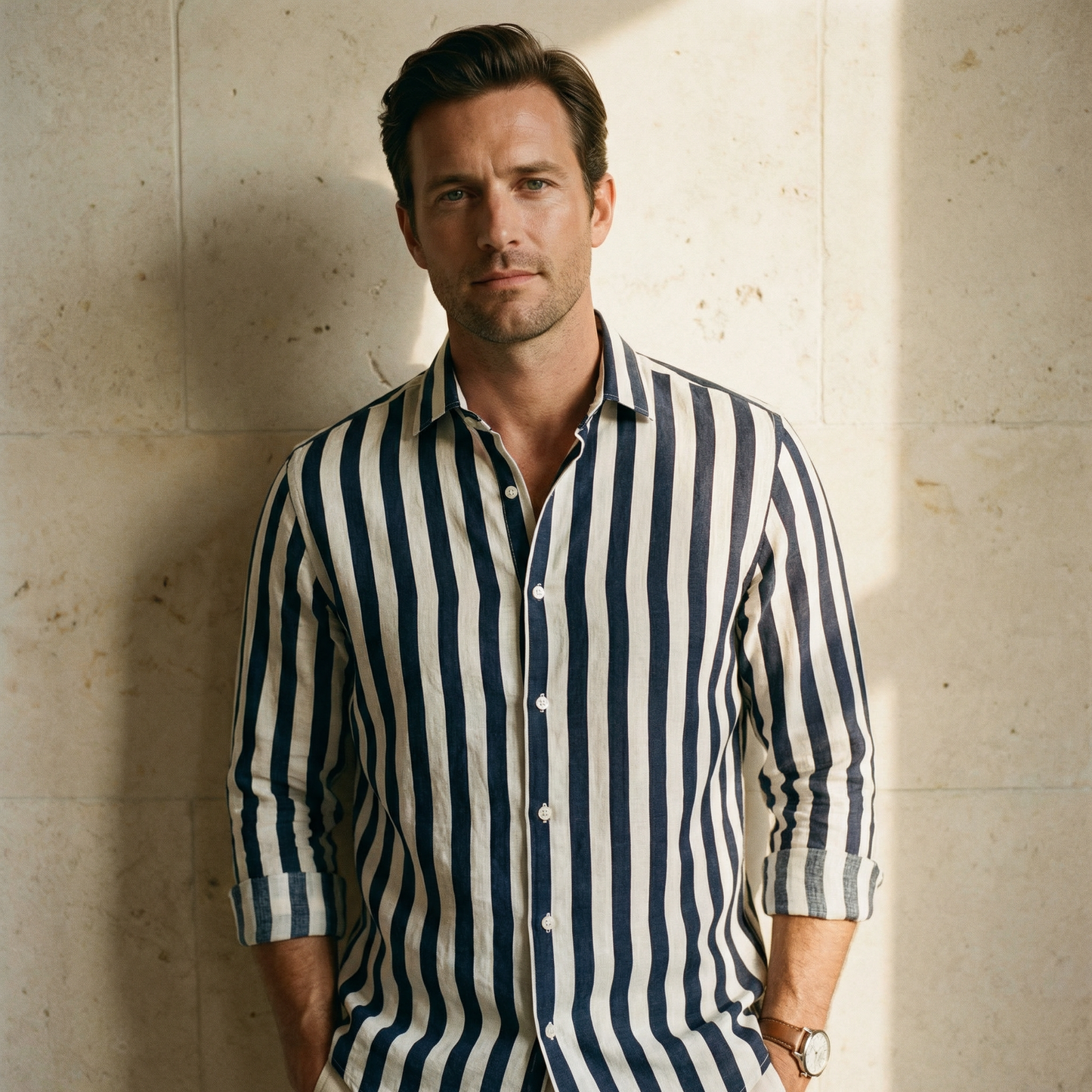 Riviera Striped Shirt Marble