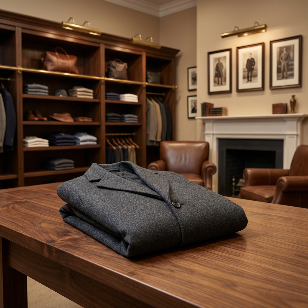 Oxford Wool Overcoat Marble