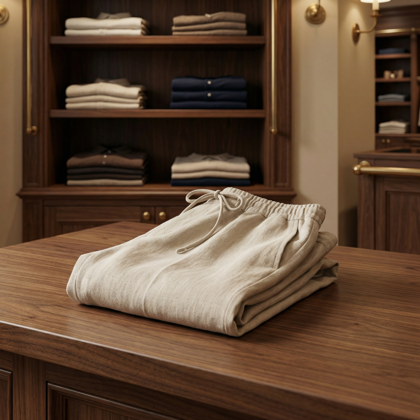 Florence Linen Trousers Marble