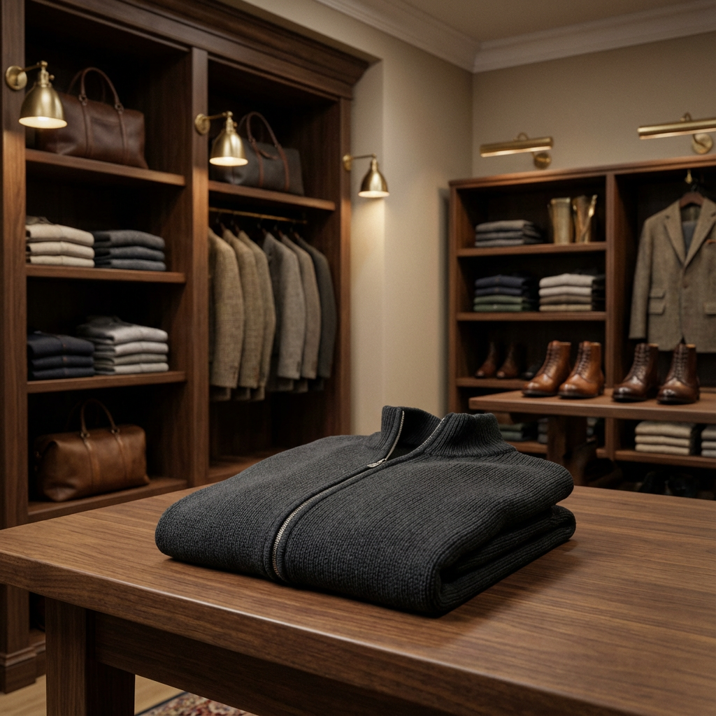 Zurich Zip Knit Marble