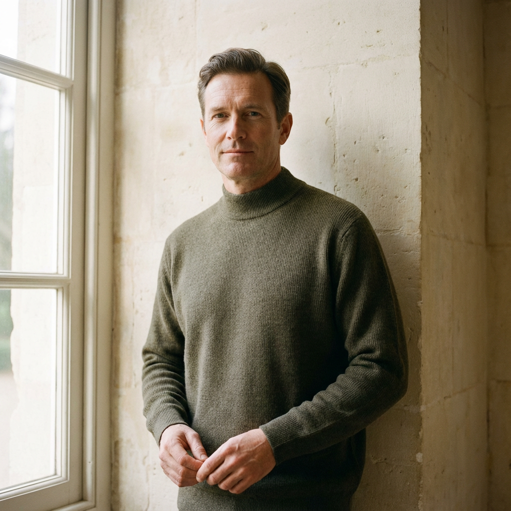 Merino Knit Sweater Marble