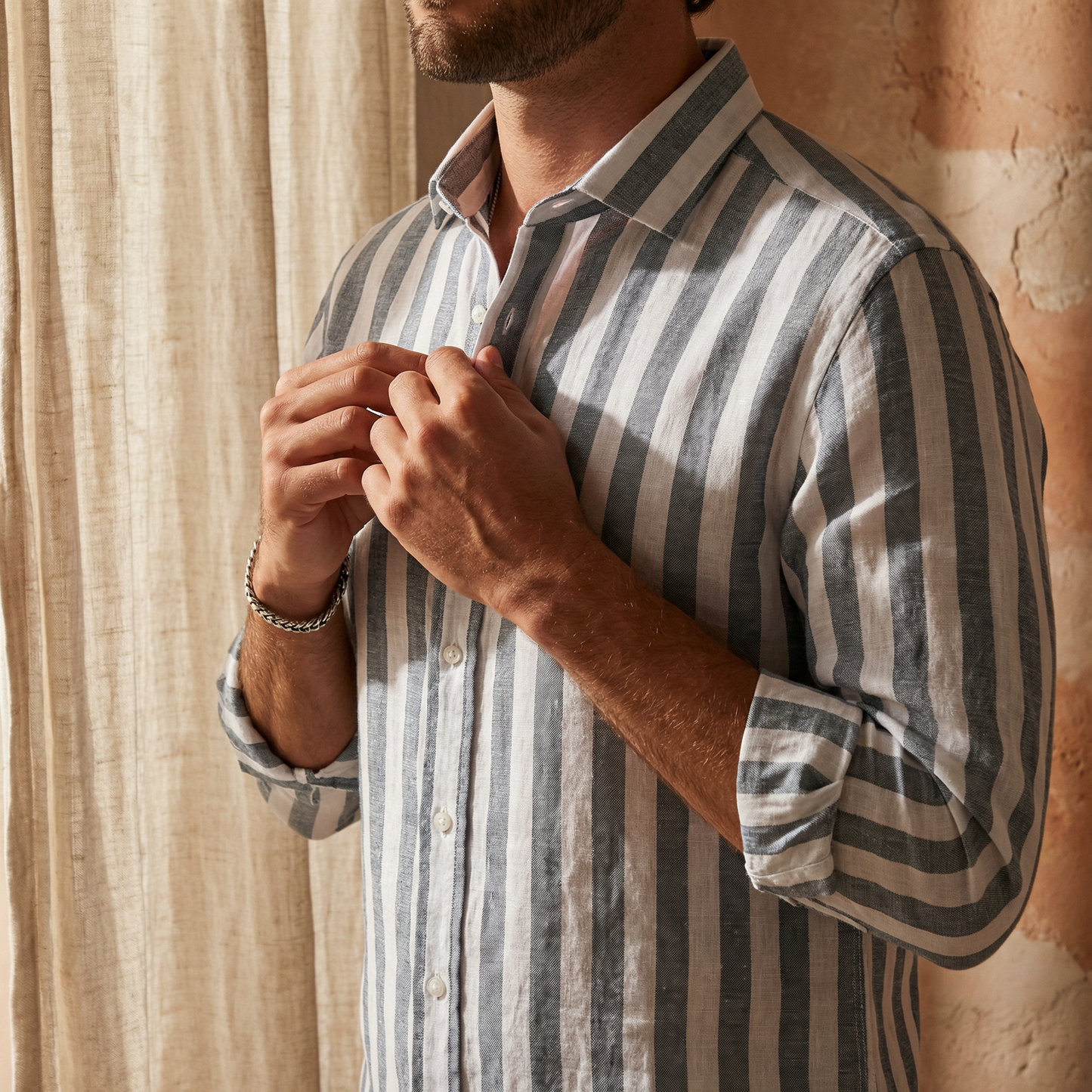 Riviera Striped Shirt Marble