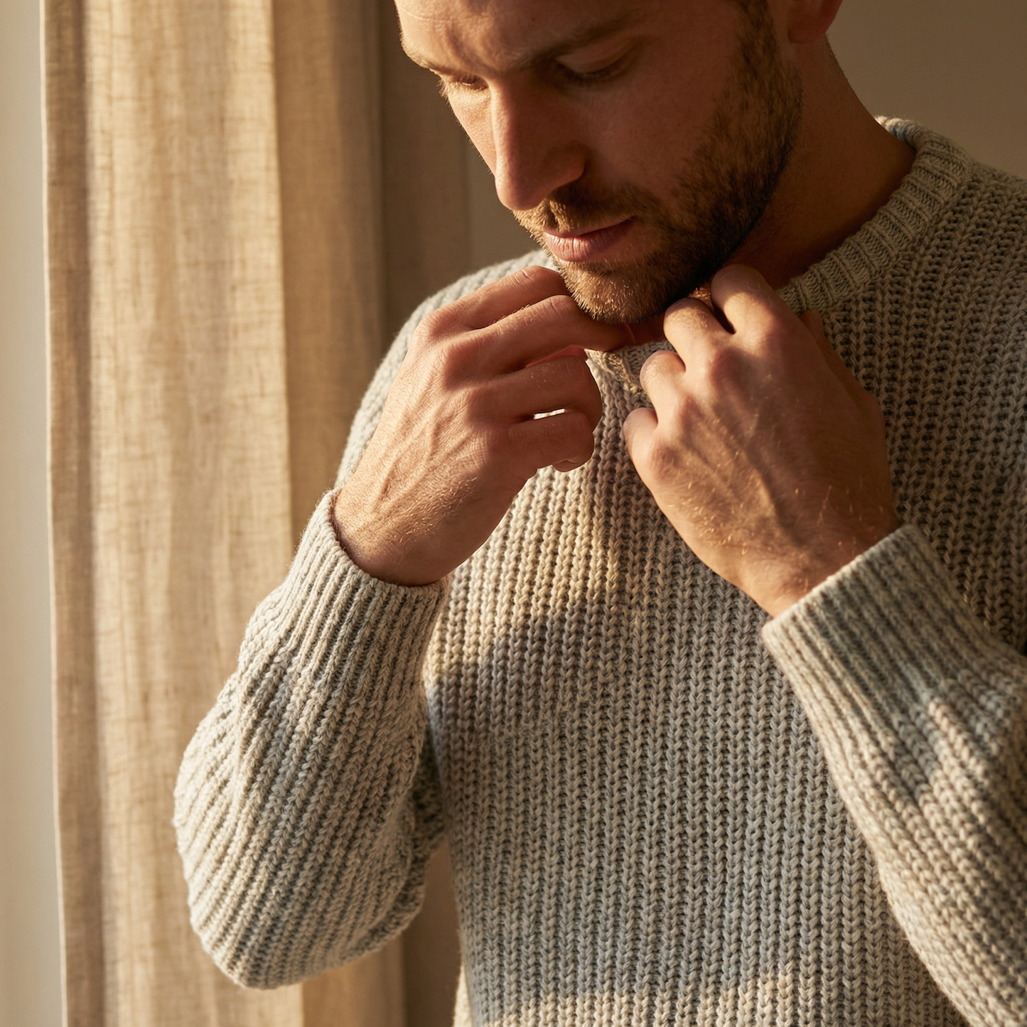 Copenhagen Textured Knit Sweater Marble
