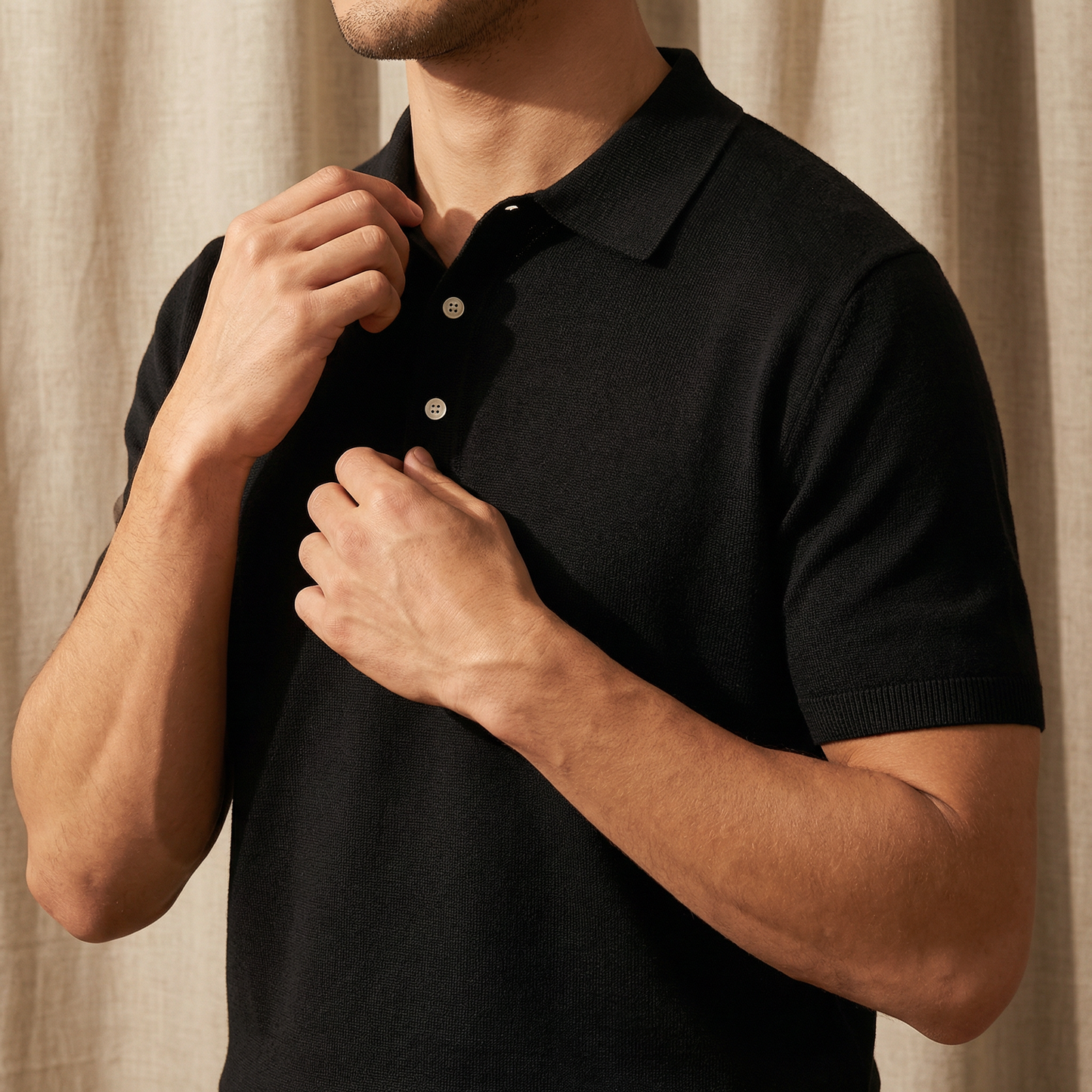Monaco Slim Fit Polo Shirt Marble